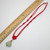 Red satin chinese knot pendant necklace jade nugget