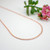 Thin copper oval cable necklace chain 1.7mm