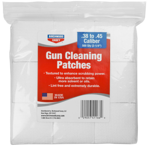 B/c Patches 2-1/4" .38-.45 Cal 500pk