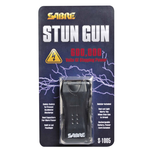 Sabre Mini Stun 600 000 Volts Blk