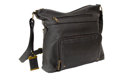 BULLDOG CROSS BODY PURSE W/HLSTR BLK