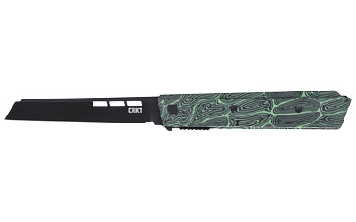 CRKT ZEPHYR 3.22" PLAIN EDGE GRN/WHT