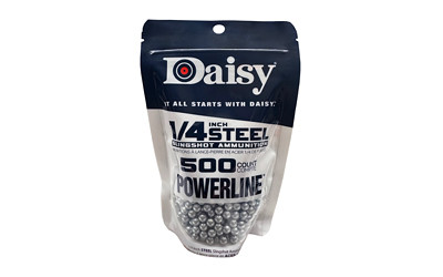 DAISY 1/4" STL SLINGSHOT AMMO 500CT