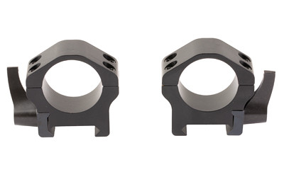 WARNE MAXIMA 1" HRZ QD LOW RINGS BLK