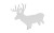 B/C AR500 3/8" SILHOUETTE DEER WHT