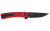 CRKT Q COMPACT 3.05" PLAIN EDGE RED