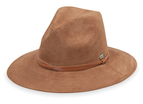 Womens wallaroo telluride soft fedora upf50 hat Chestnut