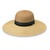 Womens wallaroo st tropez upf50+ wide brim sun hat natural combo