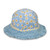 baby Wallaroo lorikeet upf50+ bucket hat blue daisies
