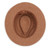 Wallaroo Rio UPF50 hat cinnamon bottom of hat