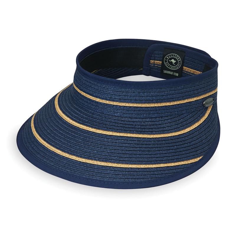 Womens wallaroo savannah sports visor cap navy