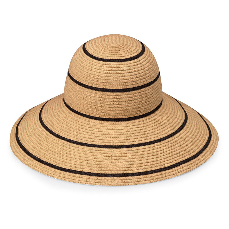 Womens Wallaroo savannah upf50+ sun hat camel black stripes Womens Wallaroo savannah upf50+ sun hat camel black stripes