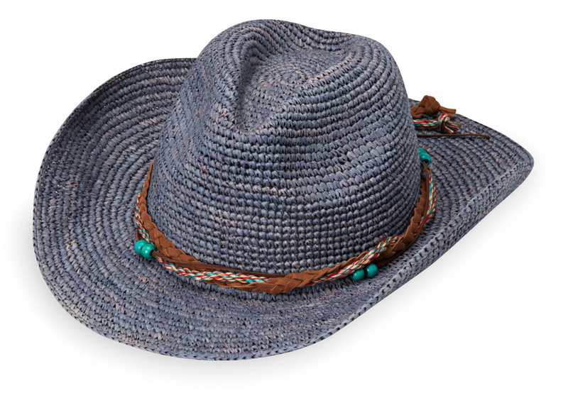 Women's Wallaroo Hat Company catalina cowboy hat dusty blue Women's Wallaroo Hat Company catalina cowboy hat dusty blue