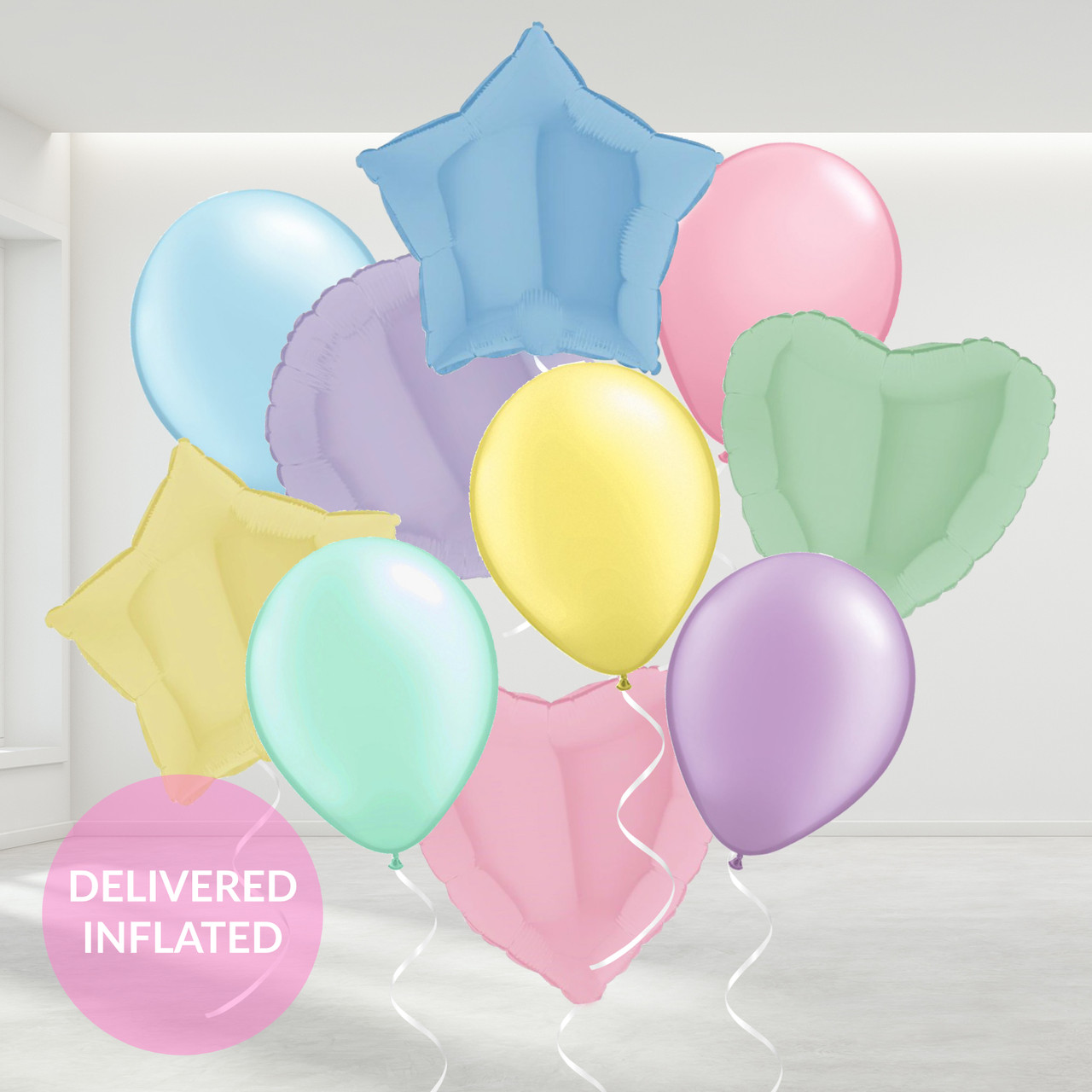 Balloon Pastel Colors Party, Pastel Colorful Balloons