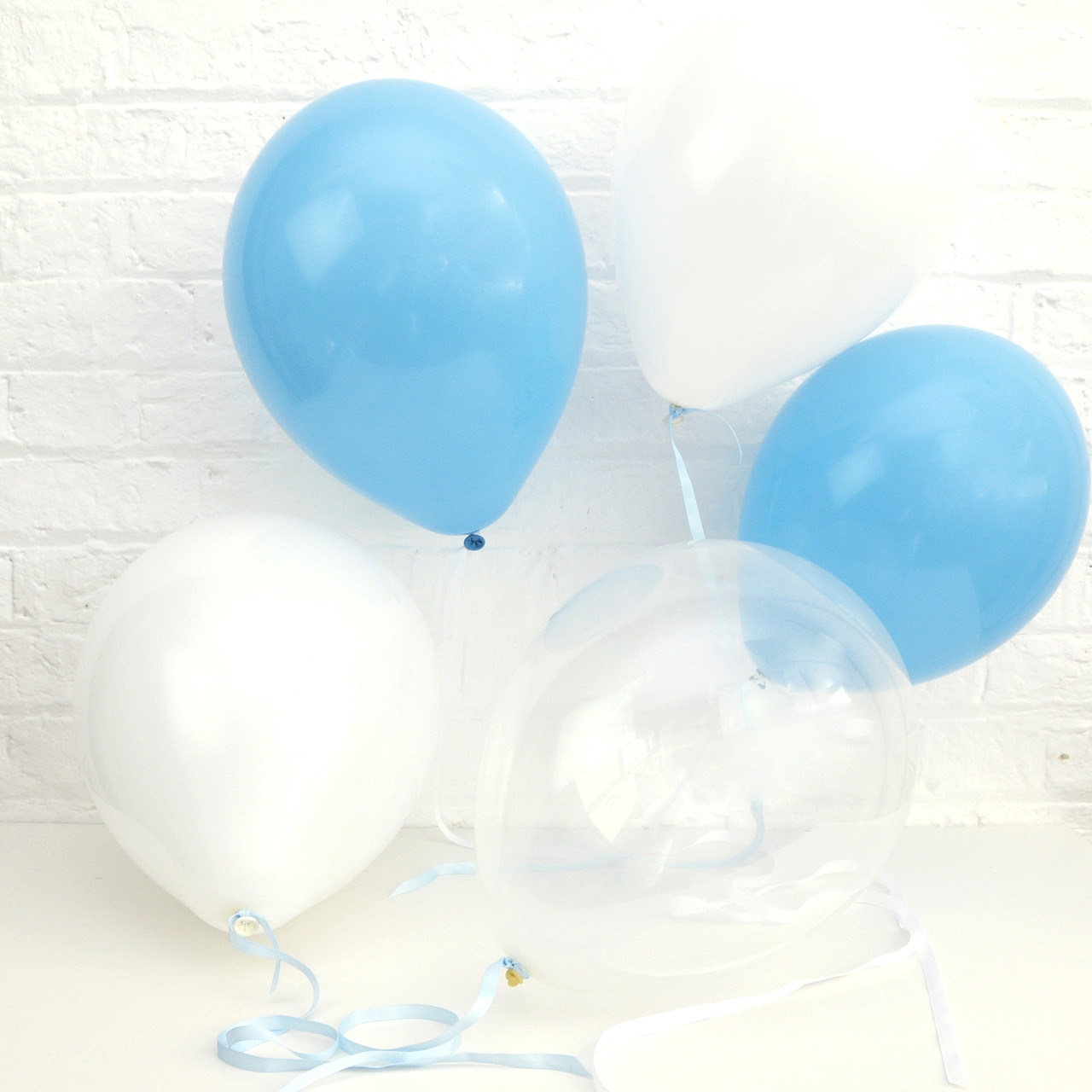 blue baby shower balloons