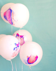 DIY Marble Party Balloons