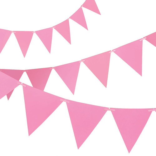 Pink Paper Bunting