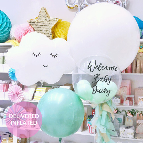 Mint Green Baby Shower Balloon Deluxe Collection