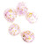 Pink champagne confetti balloons