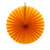 Orange Tissue Paper Fan Decoration for Birthday Parties, Weddings, Baby Showers and Hen Dos