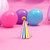 Rainbow Stripe Birthday Party Hat