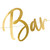 Gold Bubbly Bar Banner Party Decoration for Birthday, Hen Party and Wedding Cocktail Bar Decor