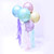 Pastel birthday orb balloons delivered to your party or baby shower inflated with helium