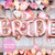 Giant rose gold BRIDE letter hen party balloons delivered to your accomodation or venue inflated with helium