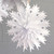 Intricate white snowflake Christmas decoration for modern and stylish decor in your home