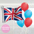 King's Coronation Union jack party balloons