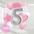 Pink and silver birthday number morning surprise balloons delivered to your door inflated with helium