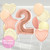 Blush birthday party number balloons delivered to your door