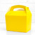 Yellow food treat box for birthday party snacks, picnics, goodie bags, gifts and street food.
