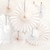 White and Ivory Deluxe Tissue Paper Fan Decorations for Birthday Parties, Weddings, Baby Showers and Hen Dos