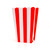 Red stripe popcorn boxes for carnival parties, circus wedding themes, popcorn birthday parties, movie nights or hen dos