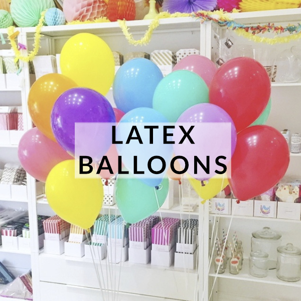 Latex helium balloons delivered to your birthday party inflated