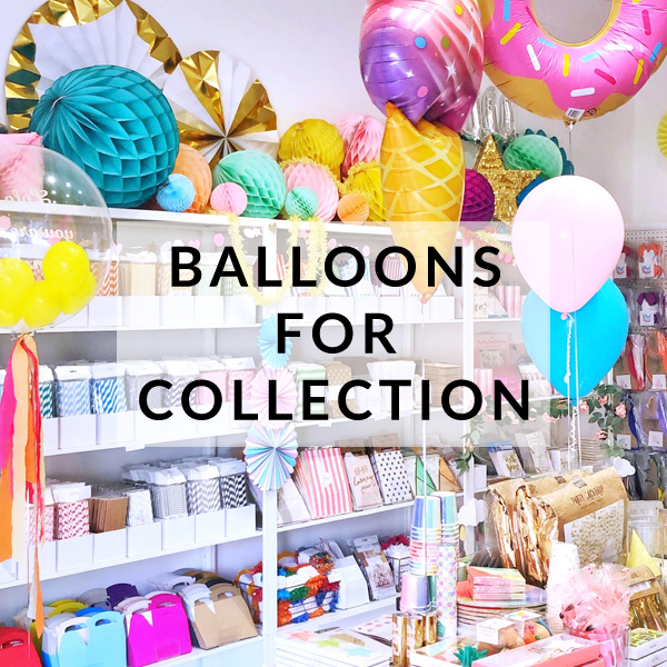 Collect your balloons from our Brighton party store