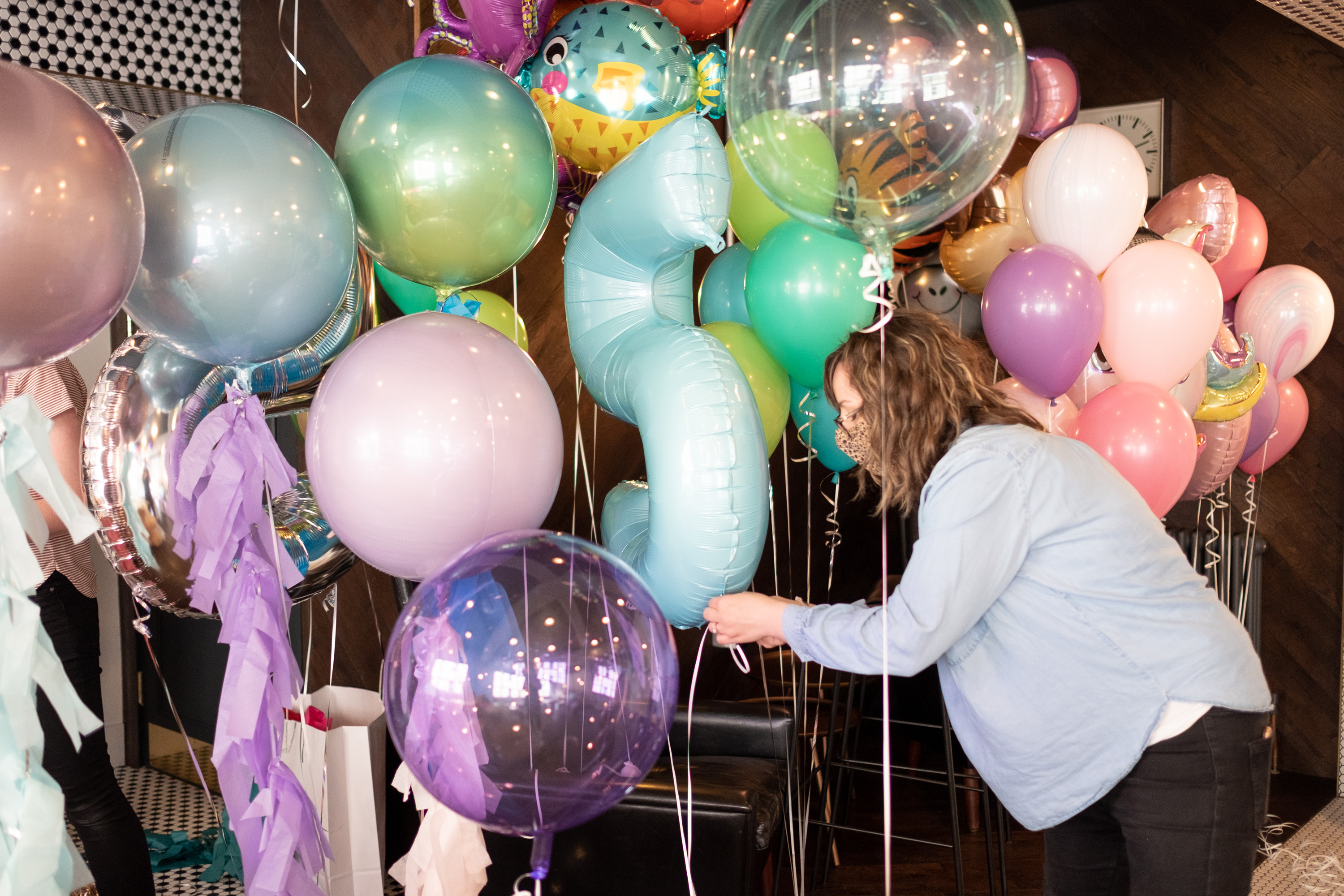 Peach Blossom Helium Inflated Birthday Party Balloons Delivered To You