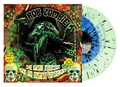 Rob Zombie - The Lunar Injection Kool Aid Eclipse Conspiracy (Blue In Bottle Green W/Black And Bone Splatter Lp) (LP Blue in Bottle Green With Black and Bone Splatter Vinyl VINYL ALBUM)