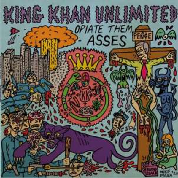 King Khan Unlimited - Opiate Them Asses (Clear W/ Aquamarine & White Splatter) (LP)