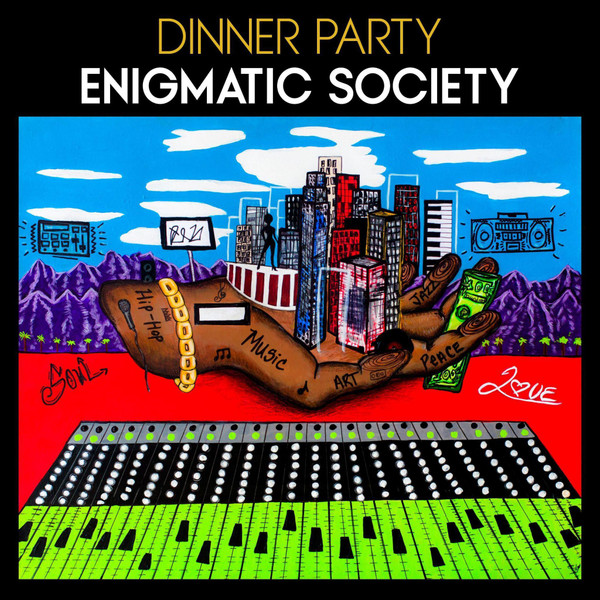 Dinner Party - Enigmatic Society (1xLP, standard jacket, printed sleeves, black vinyl, white splatter Vinyl)