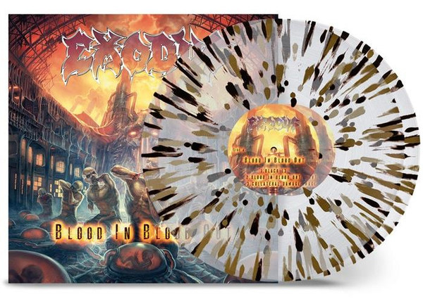 Exodus - Blood In Blood Out (Clear W/Gold Black Splatter 2Lp) (10th Anniversary Reprint – 2LP Clear with Gold Black Splatter Vinyl VINYL 12" DOUBLE ALBUM)