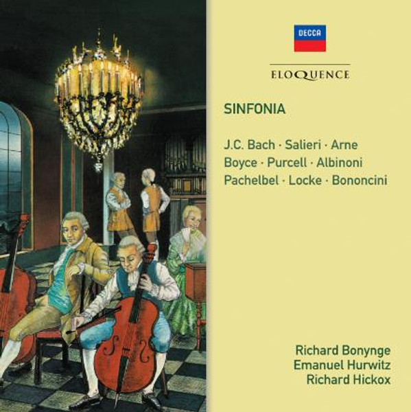 Richard Bonynge, Emanuel Hurwitz, Richard Hickox - Sinfonia - Salieri, JC Bach, Arne, Purcell, Albinoni, Pachelbel (CD DOUBLE (LARGE CASE))