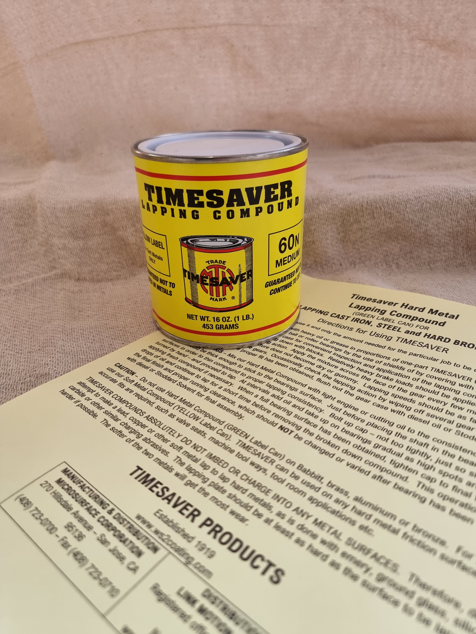Timesaver Lapping Compounds - Micro Surface Corporation