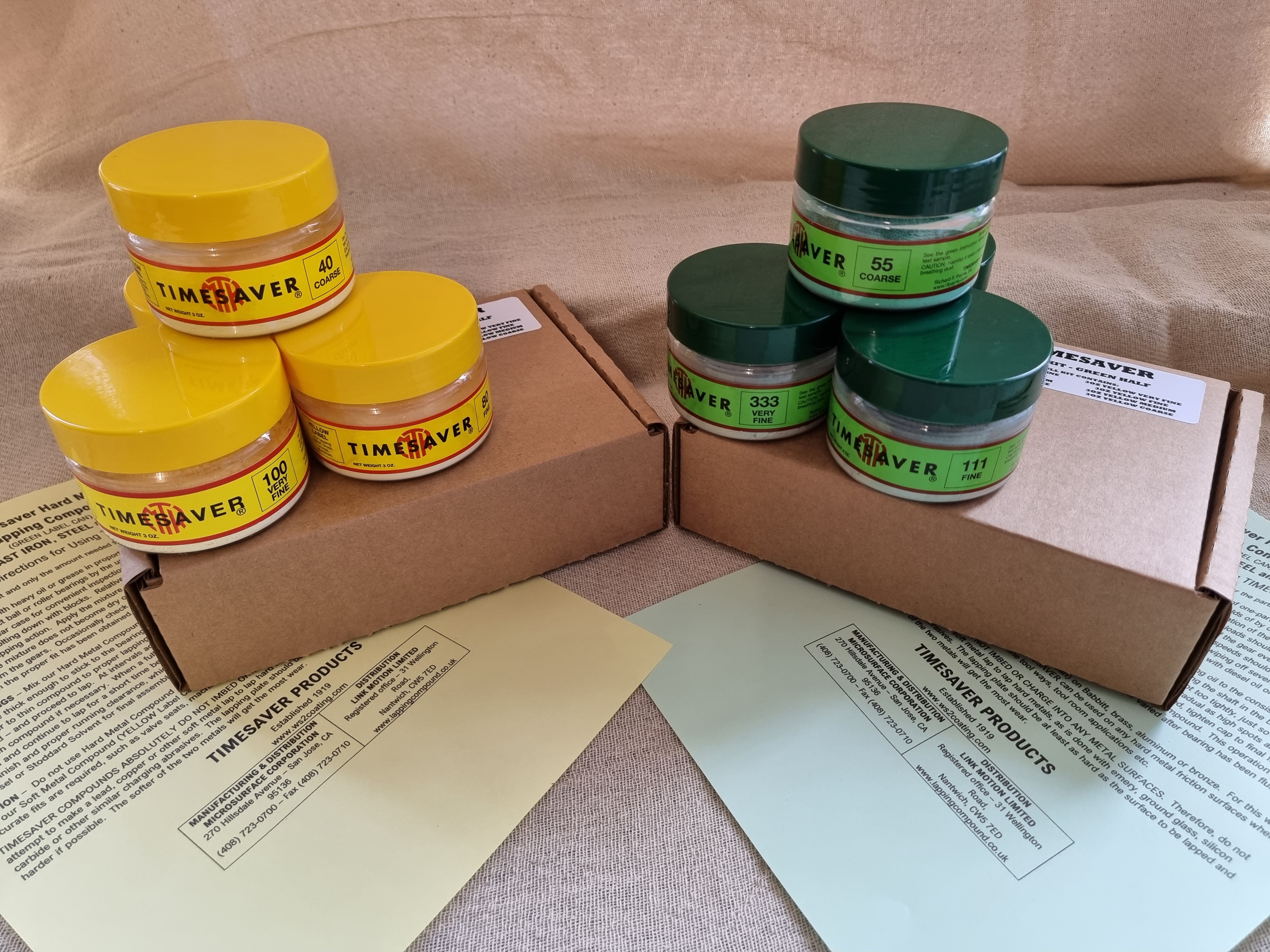 Timesaver 1 lb Yellow Label Lapping Compounds – NEWMAN TOOLS