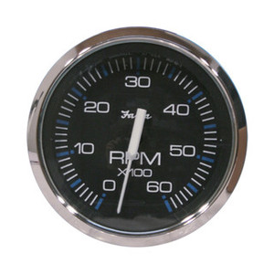 Chesapeake Gauge Black Stainless Steel 4" Tacho 6000rpm