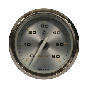Gauge Kronos Stainless Steel 4" Tacho 6000 Inboard
