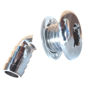 Skin Fitting 20mm 90 Degree Chrome