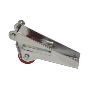 Bow Roller 4 Stainless Steel - Red Roller