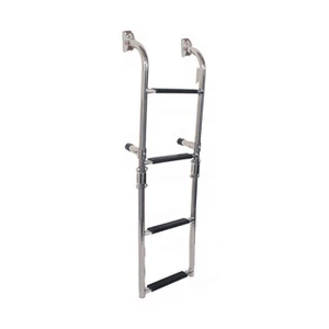 Stainless Steel 4 Step (2 Fixed) Ladder